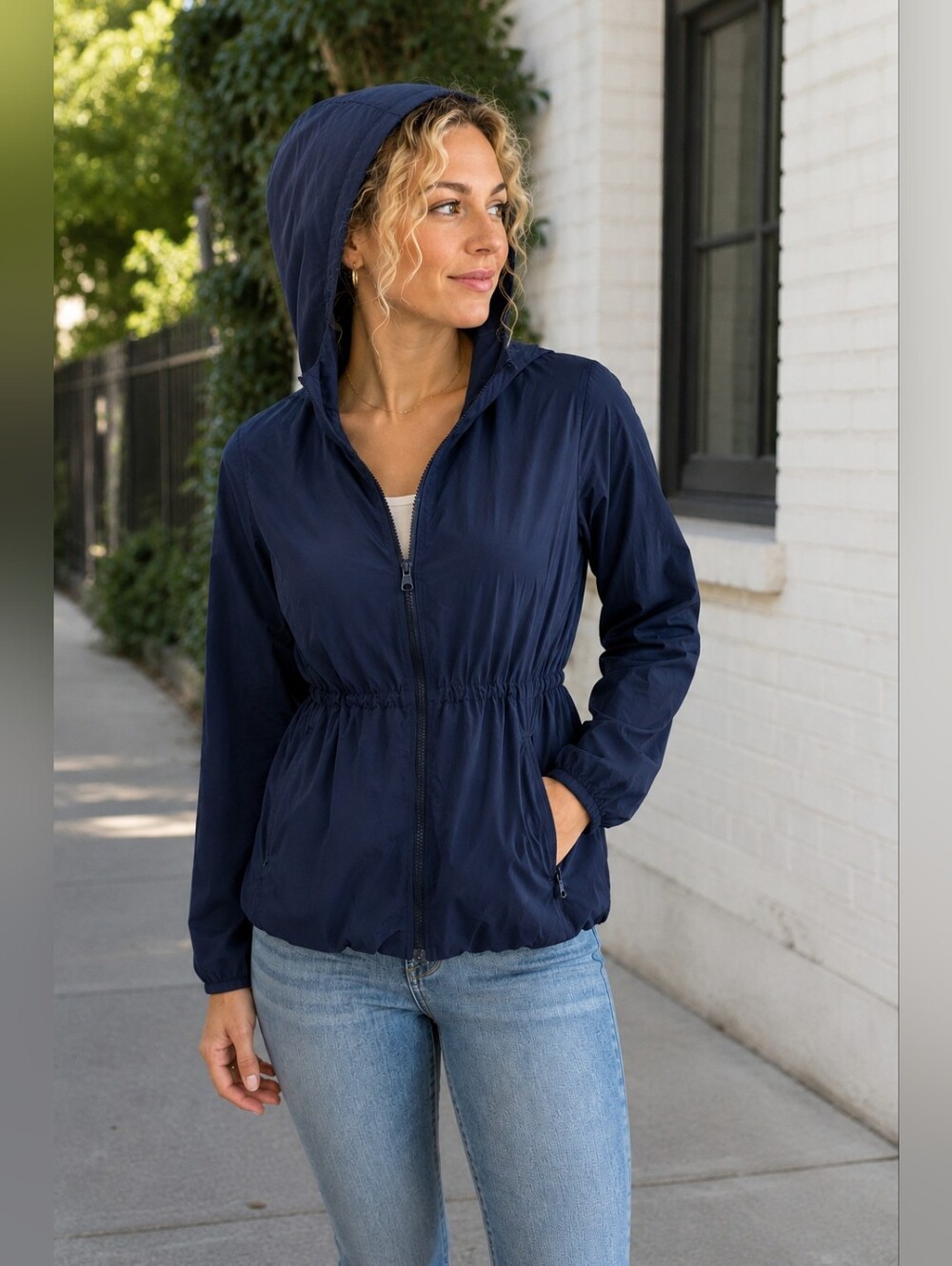Lululemon Belle Jacket Deep Indigo Hooded Zip Jacket 8 - Picture 8 of 9